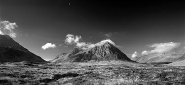 Buachaille Etive Mor and Moon, Glencoe - Scotland thumb