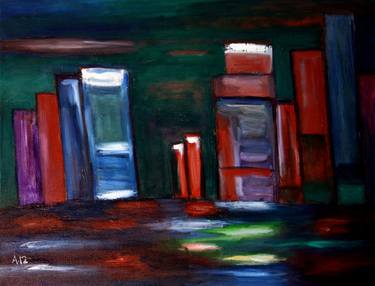 Print of Expressionism Architecture Paintings by Angel Lejarriaga