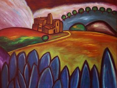 Original Expressionism Landscape Paintings by Angel Lejarriaga