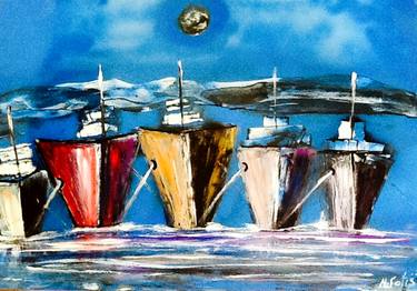 Original Ship Paintings by Chris Iatropoulos