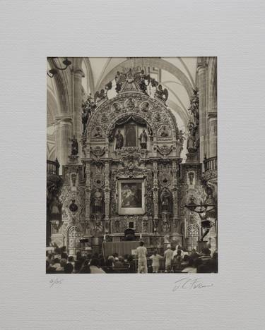 Fieles en la Catedral de Mexico - Platinum/Palladuim print thumb