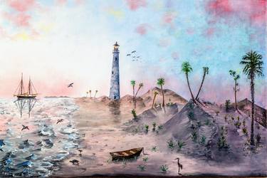 Original Realism Beach Paintings by Richard Barham