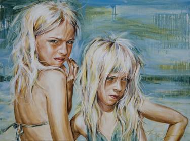 Original Expressionism Children Paintings by Anya Droug