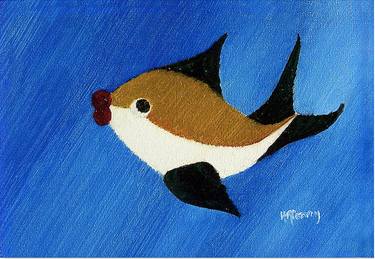 Original Impressionism Fish Paintings by Dee Conroy