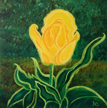 Original Fine Art Floral Paintings by Dee Conroy