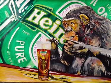 Original Modern Animal Paintings by Soso Kumsiashvili