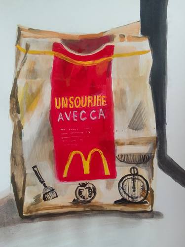 Original Contemporary Food & Drink Paintings by Soso Kumsiashvili