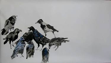 Print of Animal Paintings by Soso Kumsiashvili