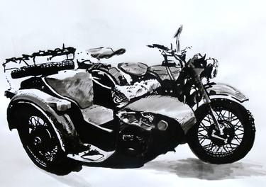 Original Motorcycle Paintings by Soso Kumsiashvili