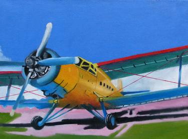 Print of Fine Art Aeroplane Paintings by Soso Kumsiashvili