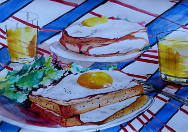 Print of Expressionism Food & Drink Paintings by Soso Kumsiashvili
