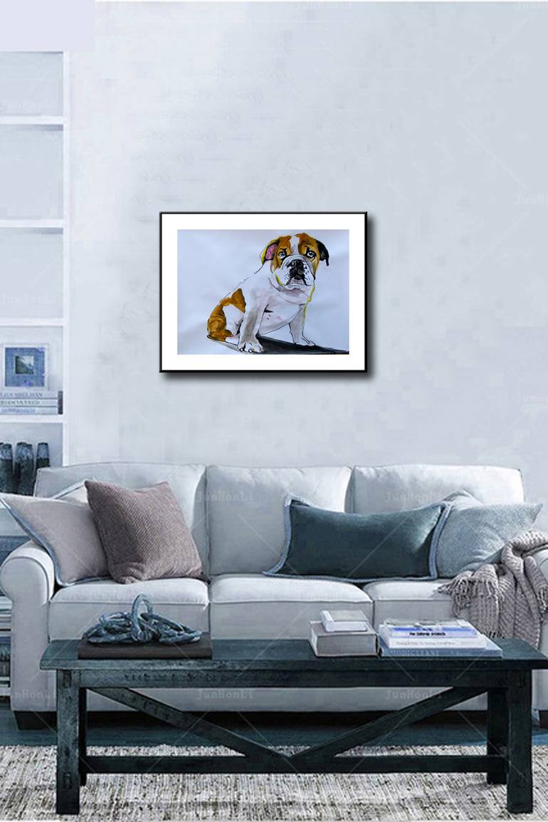 Original Fine Art Animal Painting by Soso Kumsiashvili