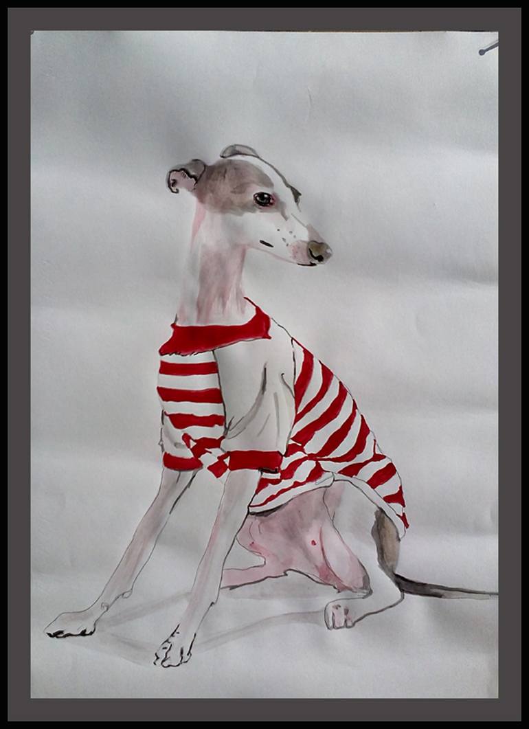 Original Pop Art Animal Painting by Soso Kumsiashvili
