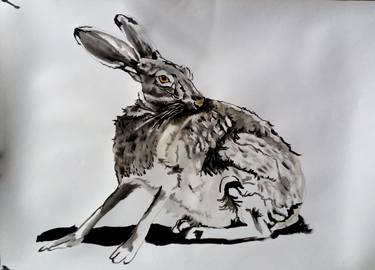 Original Fine Art Animal Paintings by Soso Kumsiashvili