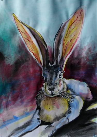 Original Expressionism Animal Paintings by Soso Kumsiashvili