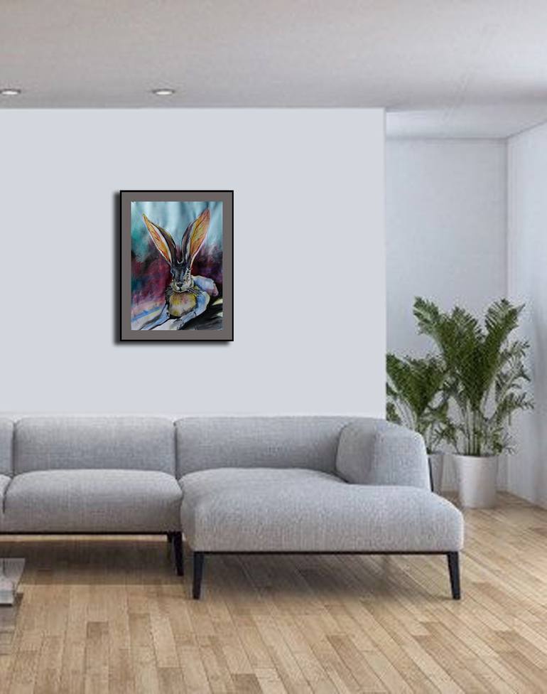 Original Expressionism Animal Painting by Soso Kumsiashvili