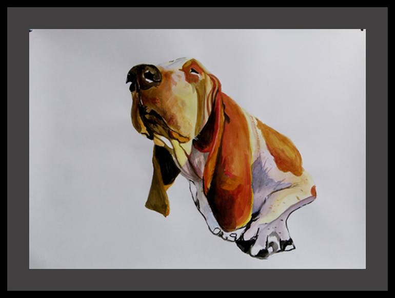 Original Minimalism Animal Painting by Soso Kumsiashvili