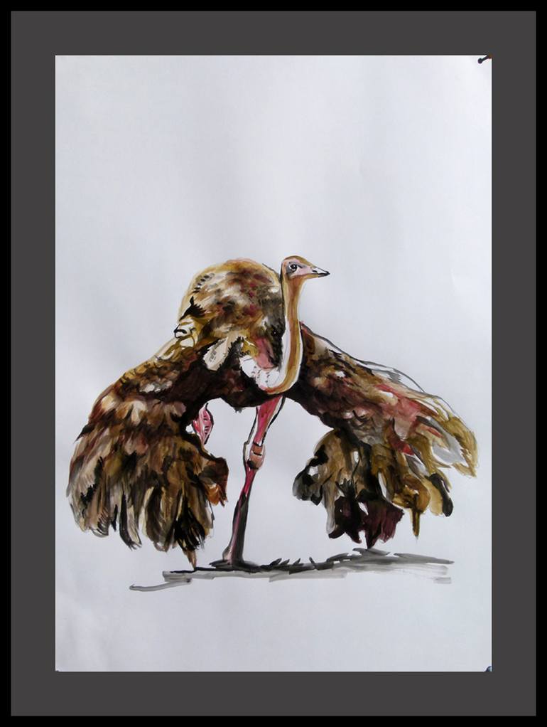 Original Conceptual Animal Painting by Soso Kumsiashvili