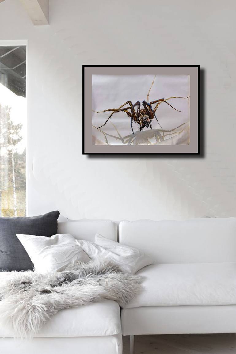 Original Minimalism Animal Painting by Soso Kumsiashvili