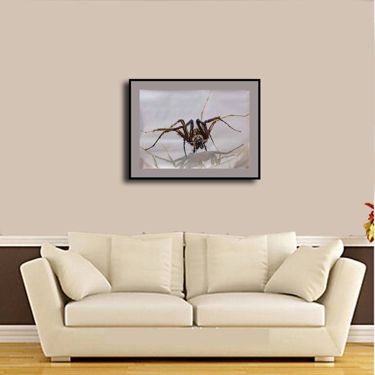 Original Minimalism Animal Painting by Soso Kumsiashvili