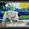 "Bulldog" Acrylic on paper 60X84 cm
By Soso Kumsiashvili