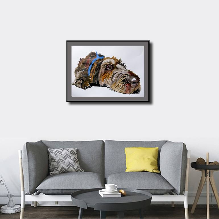 Original Fine Art Animal Painting by Soso Kumsiashvili