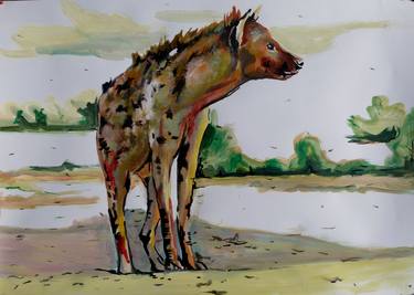 Original Modern Animal Paintings by Soso Kumsiashvili