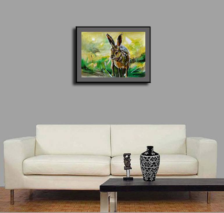 Original Fine Art Animal Painting by Soso Kumsiashvili