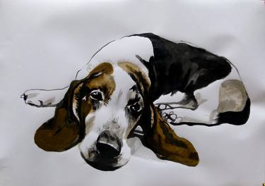 Original Fine Art Animal Paintings by Soso Kumsiashvili