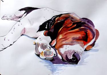 Print of Expressionism Animal Paintings by Soso Kumsiashvili