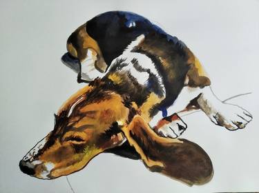 Print of Fine Art Animal Paintings by Soso Kumsiashvili