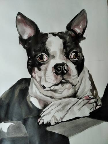 Original Fine Art Animal Paintings by Soso Kumsiashvili