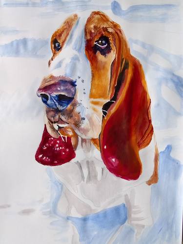 Original Dogs Paintings by Soso Kumsiashvili