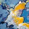 Painting: Acrylic on Canvas.
Painting made as artist-in-residence at the graveyard in Breda, the Netherlands. Yellow, the color of emotion.