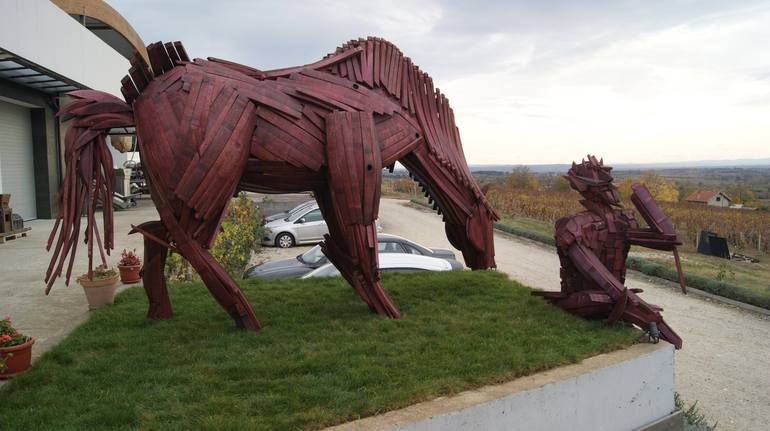 Original Figurative Horse Sculpture by Dragan Despotovic