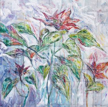 Print of Abstract Expressionism Botanic Paintings by Maxime Cousineau-Perusse