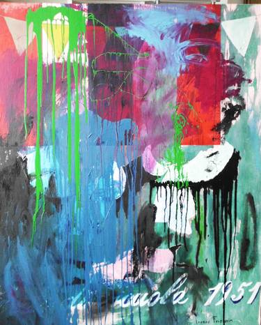 Original Abstract Expressionism Abstract Painting by Ireneo Frizzarin