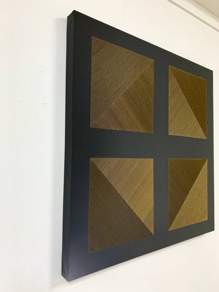 Original Abstract Geometric Painting by Ina Sinn