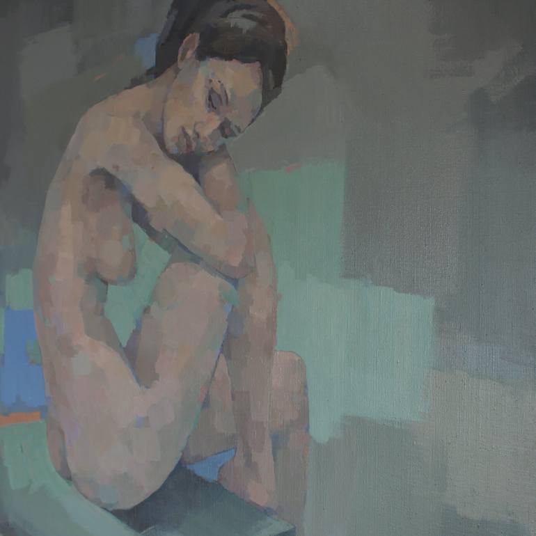 Original Contemporary Nude Painting by Stephen Mitchell