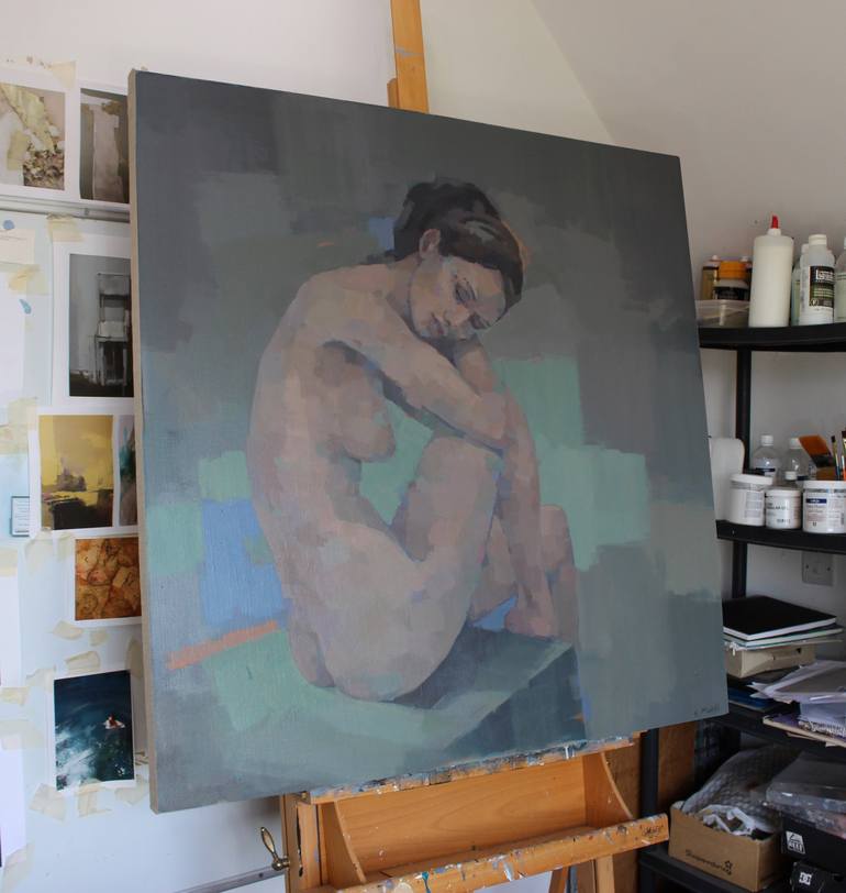 Original Contemporary Nude Painting by Stephen Mitchell
