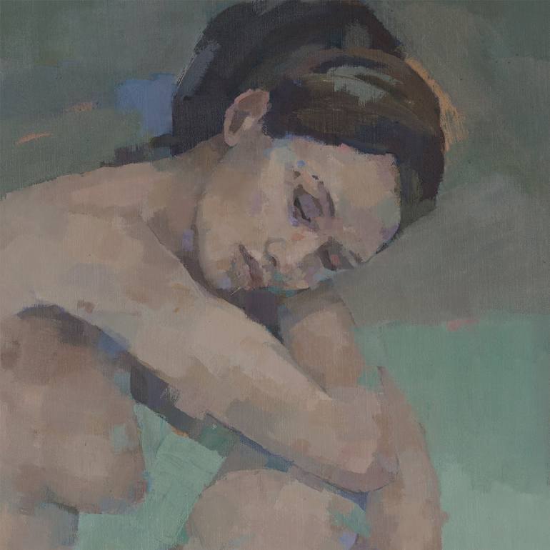Original Contemporary Nude Painting by Stephen Mitchell