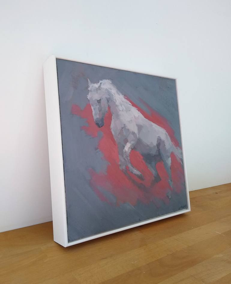 Original Fine Art Horse Painting by Stephen Mitchell