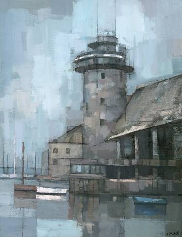 Original Abstract Architecture Paintings by Stephen Mitchell