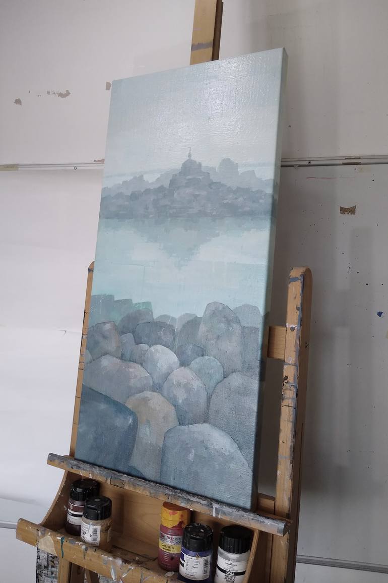 Original Impressionism Landscape Painting by Stephen Mitchell