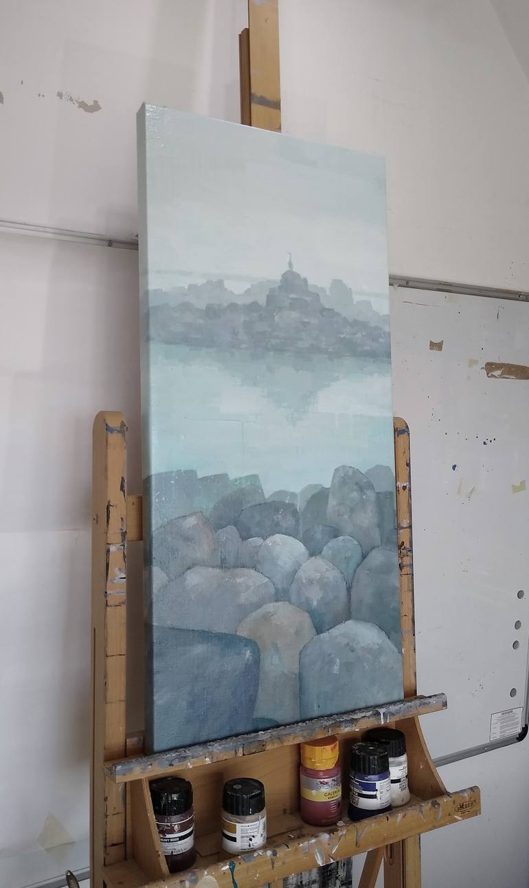 Original Impressionism Landscape Painting by Stephen Mitchell