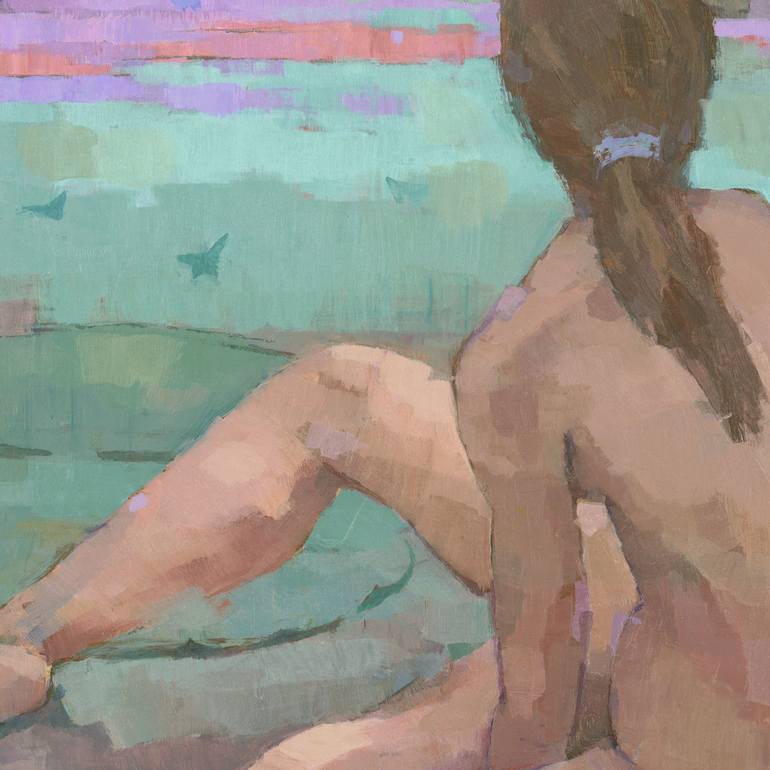 Original Figurative Nude Painting by Stephen Mitchell