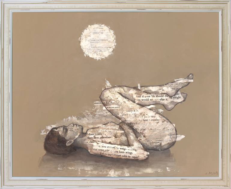 Original Contemporary Women Mixed Media by Stephen Mitchell