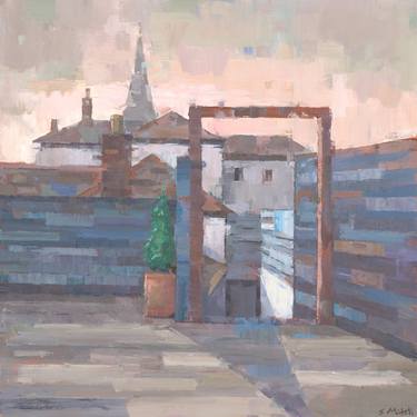 Original Impressionism Architecture Paintings by Stephen Mitchell