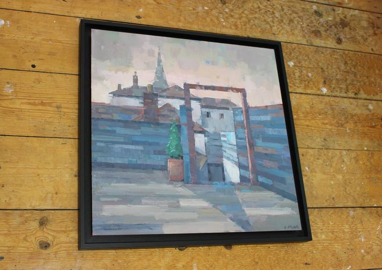 Original Impressionism Architecture Painting by Stephen Mitchell