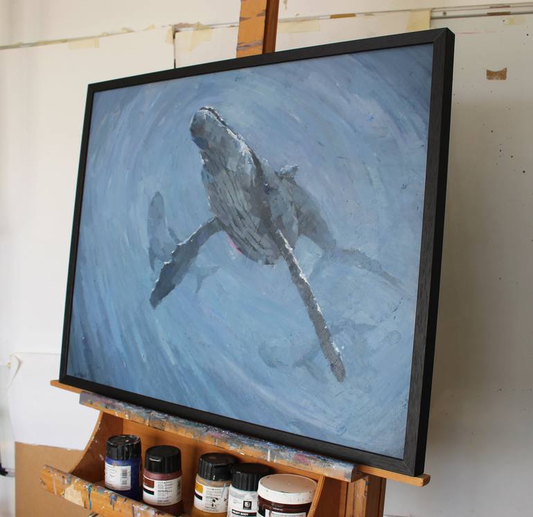 Original Impressionism Animal Painting by Stephen Mitchell